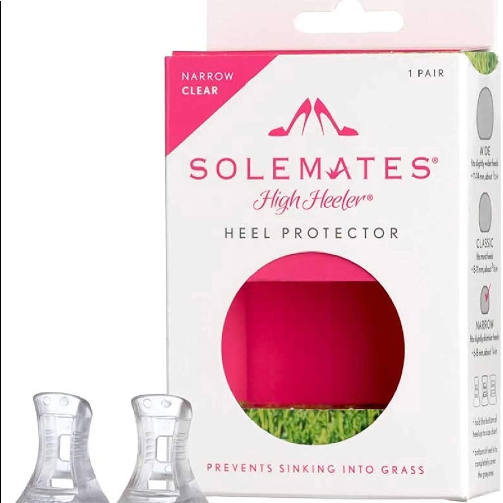 NIB Solemates High Heeler Classic 1 Pair Clear